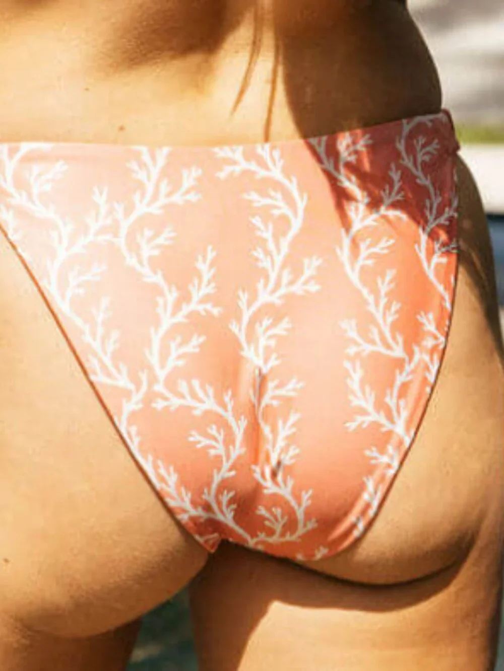 Ricki Beach Club Bikini Top & Bottom-Coral - Picture 3 of 8